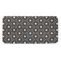 Black And White Geometric Floral Print Towel