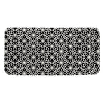Black And White Geometric Floral Print Towel