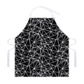 Black And White Geometric Mosaic Print Adjustable Apron