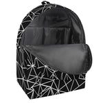 Black And White Geometric Mosaic Print Backpack