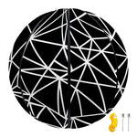 Black And White Geometric Mosaic Print Basketball