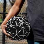 Black And White Geometric Mosaic Print Basketball