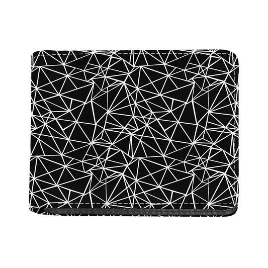 Black And White Geometric Mosaic Print Bifold Wallet