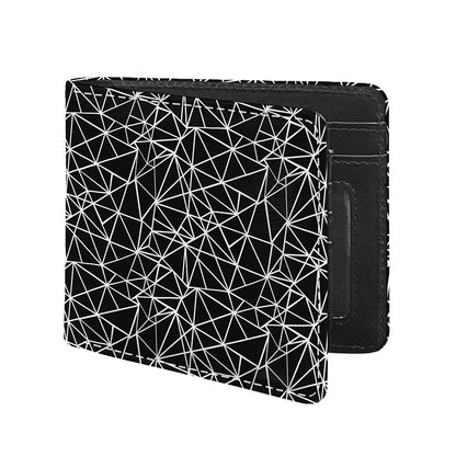Black And White Geometric Mosaic Print Bifold Wallet