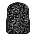 Black And White Geometric Mosaic Print Casual Backpack
