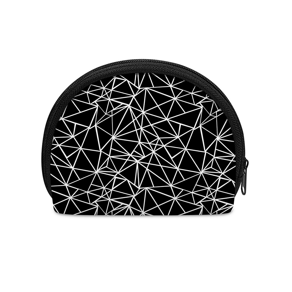 Black And White Geometric Mosaic Print Coin Purse