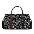 Black And White Geometric Mosaic Print Duffel Bag