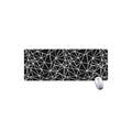 Black And White Geometric Mosaic Print Extended Mouse Pad