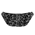 Black And White Geometric Mosaic Print Fanny Pack