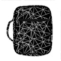 Black And White Geometric Mosaic Print Front Pocket Bible Bag