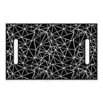 Black And White Geometric Mosaic Print Golf Cart Seat Cover