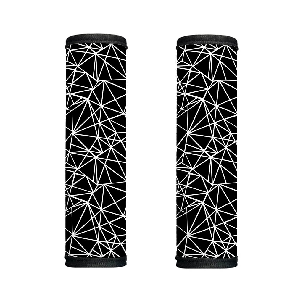 Black And White Geometric Mosaic Print Handle Covers