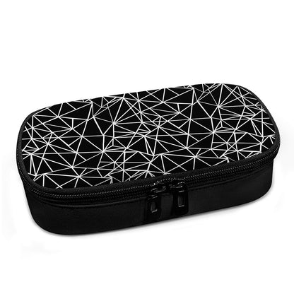 Black And White Geometric Mosaic Print Insulin Cooler Travel Case