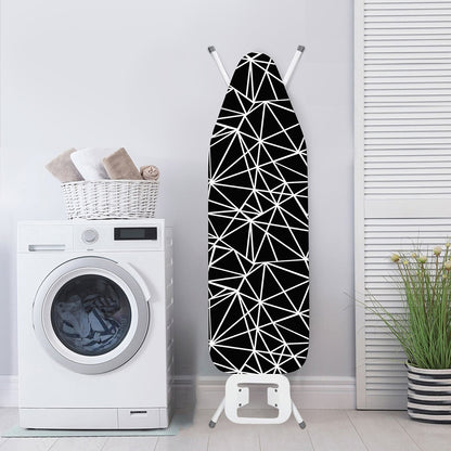 Black And White Geometric Mosaic Print Ironing Board Cover
