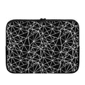 Black And White Geometric Mosaic Print Laptop Sleeve