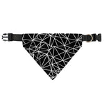 Black And White Geometric Mosaic Print Over The Collar Dog Bandana