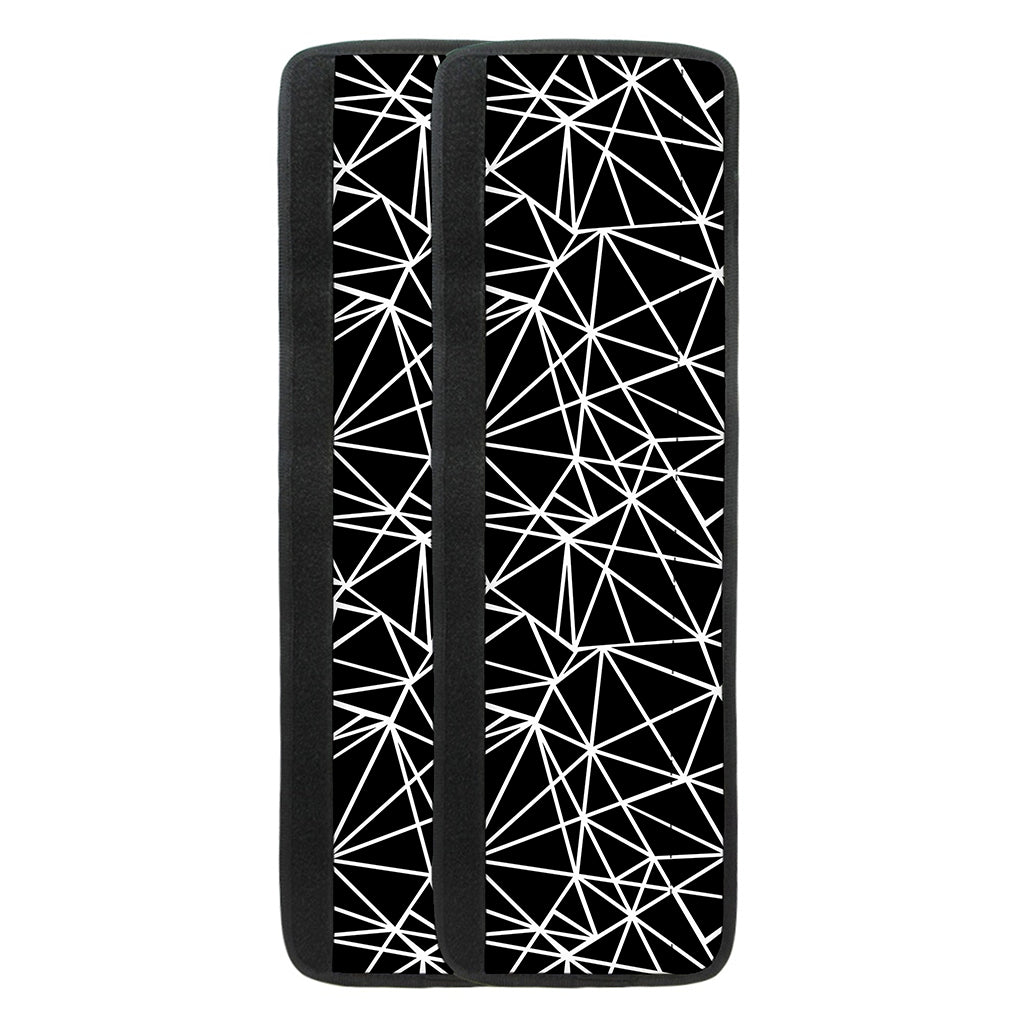 Black And White Geometric Mosaic Print Refrigerator Handle Covers