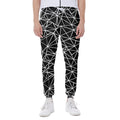 Black And White Geometric Mosaic Print Joggers