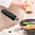 Black And White Geometric Mosaic Print Skillet Handle Cover