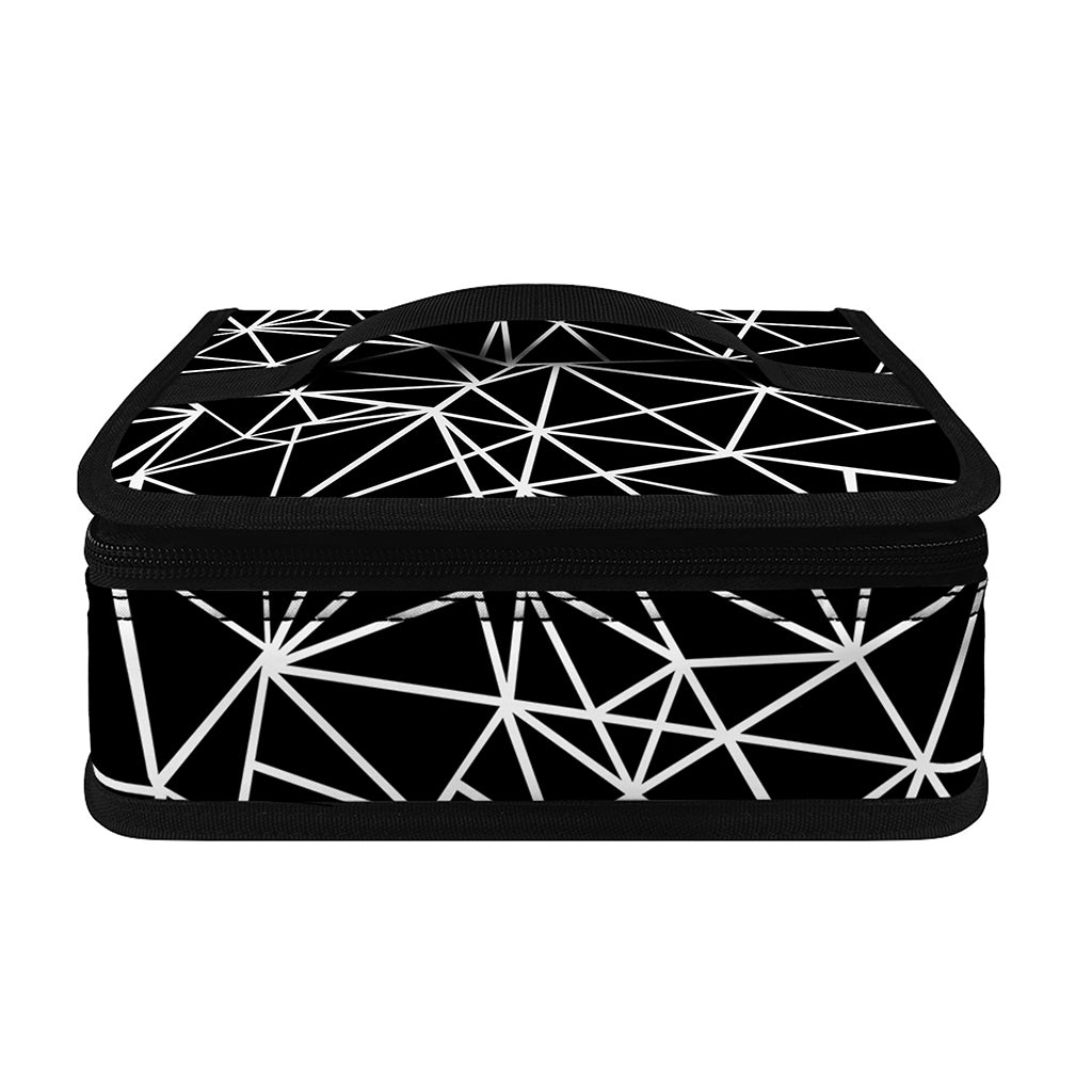 Black And White Geometric Mosaic Print Small Lunch Bag