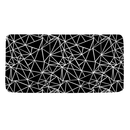 Black And White Geometric Mosaic Print Towel