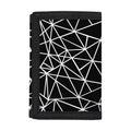 Black And White Geometric Mosaic Print Trifold Wallet