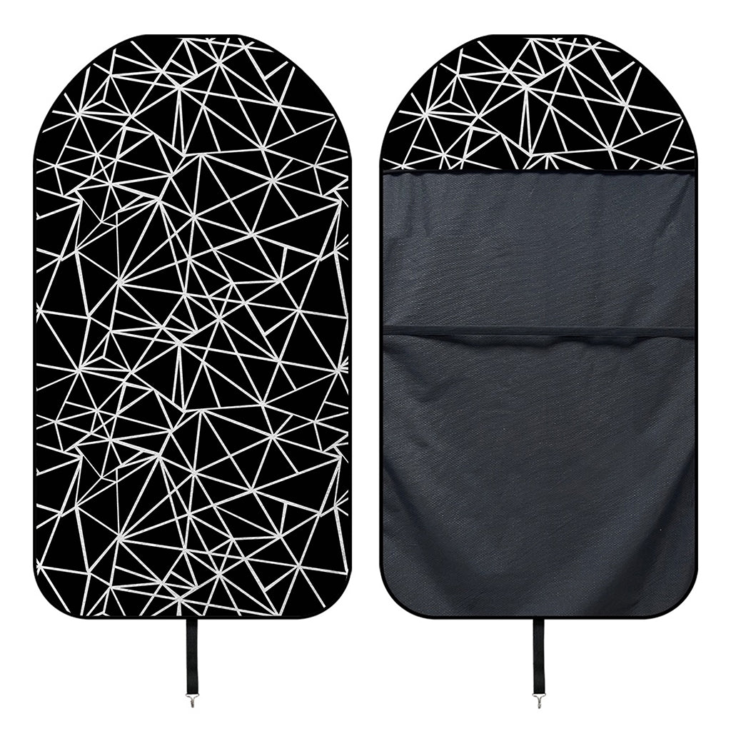 Black And White Geometric Mosaic Print Waterproof Car Seat Cover