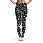 Black And White Geometric Mosaic Print Women's Leggings
