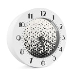 Black And White Geometric Pattern Print Alarm Clock