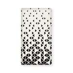 Black And White Geometric Pattern Print Baby Crib Sheet