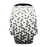 Black And White Geometric Pattern Print Baby Seat Cover