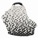 Black And White Geometric Pattern Print Baby Seat Cover