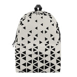 Black And White Geometric Pattern Print Backpack
