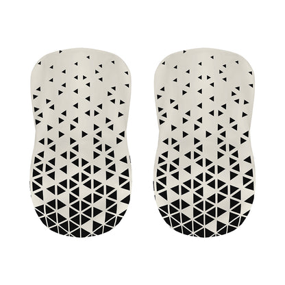Black And White Geometric Pattern Print Bar Stool Covers