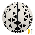 Black And White Geometric Pattern Print Basketball