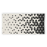 Black And White Geometric Pattern Print Beach Towel