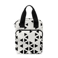Black And White Geometric Pattern Print Bible Tote Bag
