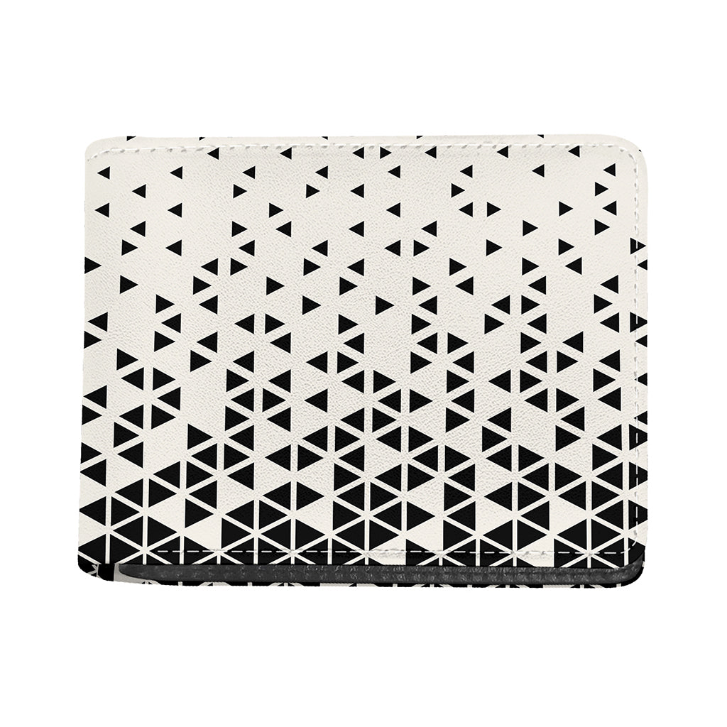 Black And White Geometric Pattern Print Bifold Wallet