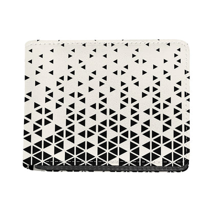Black And White Geometric Pattern Print Bifold Wallet