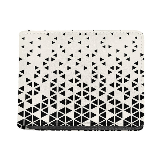 Black And White Geometric Pattern Print Bifold Wallet