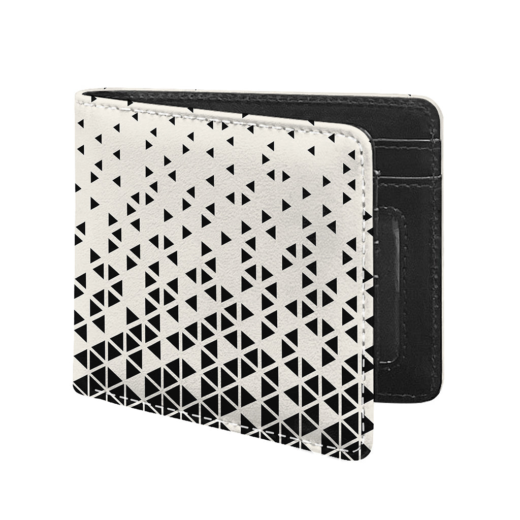 Black And White Geometric Pattern Print Bifold Wallet