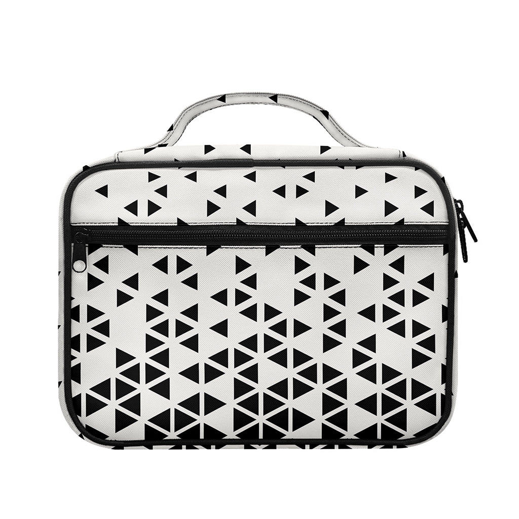 Black And White Geometric Pattern Print Briefcase Bible Bag
