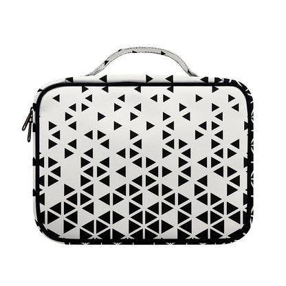 Black And White Geometric Pattern Print Briefcase Bible Bag