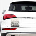 Black And White Geometric Pattern Print Car Sticker