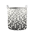 Black And White Geometric Pattern Print Collapsible Laundry Basket