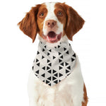 Black And White Geometric Pattern Print Dog Bandana