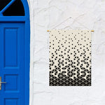Black And White Geometric Pattern Print Garden Flag