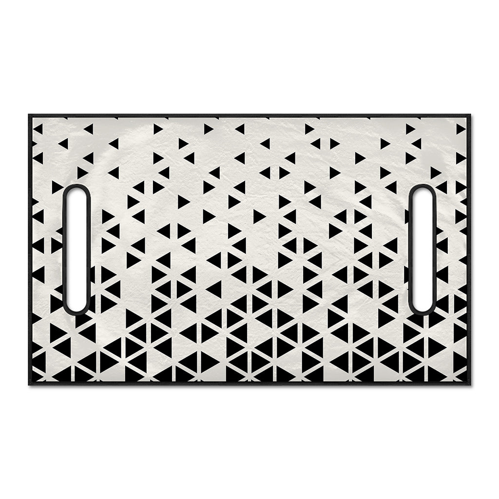 Black And White Geometric Pattern Print Golf Cart Seat Cover
