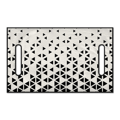 Black And White Geometric Pattern Print Golf Cart Seat Cover