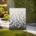 Black And White Geometric Pattern Print House Flag